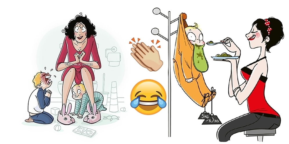 Dünyanın En Zor Mesleği Olan Anneliği En Dürüst ve Eğlenceli Şekilde Sergileyen İllüstrasyonlar