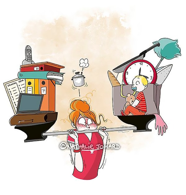 16. Ты достигаешь совершенства в многозадачности, постоянно балансируя между работой и материнскими обязанностями