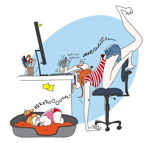 19. Ты тщетно пытаешься поработать, но у тебя абсолютно нет сил 😰