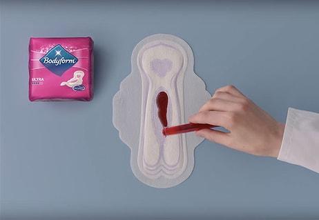 'Regl Kanını' Mavi Yerine Gerçek Rengiyle Gösteren Reklam Filmi