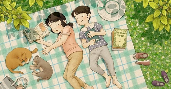 Уютные и милые иллюстрации корейского автора, которые точно оценят те, кто рос с сестрой