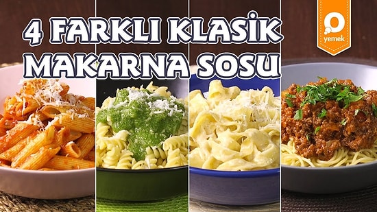 Makarnanın En Sevilen Hali Bol Soslu Hali! 4 Farklı Klasik Makarna Sosu Nasıl Yapılır?