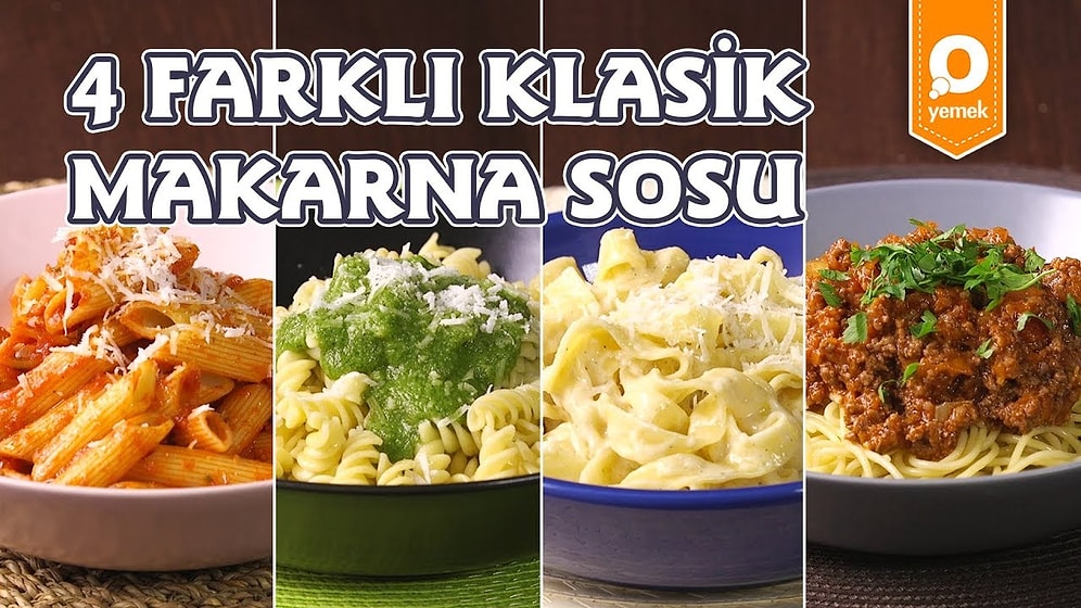 Makarnanın En Sevilen Hali Bol Soslu Hali! 4 Farklı Klasik Makarna Sosu Nasıl Yapılır?