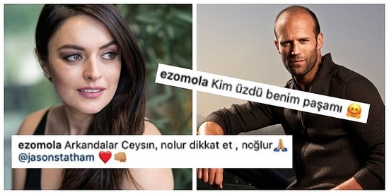 Düşüyor mu Böyle? Ezgi Mola Ünlü Oyuncu Jason Statham'a Instagram'dan Doludizgin Yürüdü