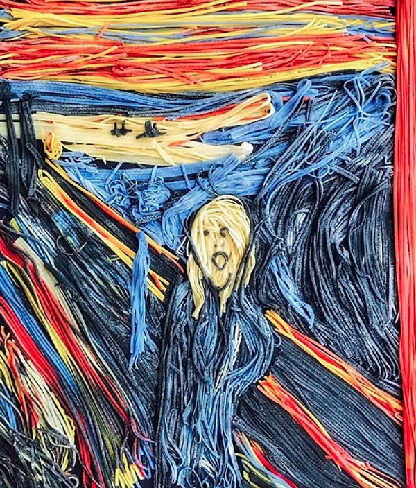 14. Используя свои художественные навыки и цветную пасту, Линда также создает знаменитые картины :