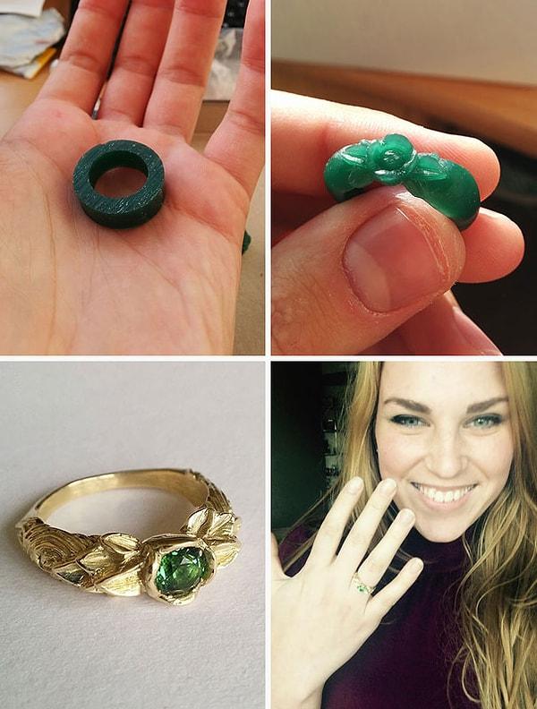 25. "Hazırladığım sihirli Elf yüzüğü ile sevgilim artık nişanlım!"