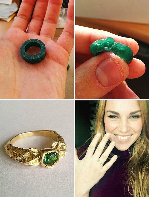 25. "Hazırladığım sihirli Elf yüzüğü ile sevgilim artık nişanlım!"