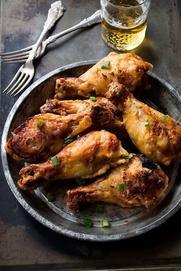 2. Курочка, замаринованная в йогурте и обжаренная в пивном кляре