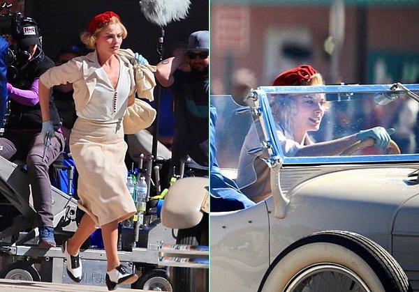 7. Margot Robbie'nin, banka soyguncusunu oynadığı filmin setinden ilk fotoğraflar gelmeye başladı.