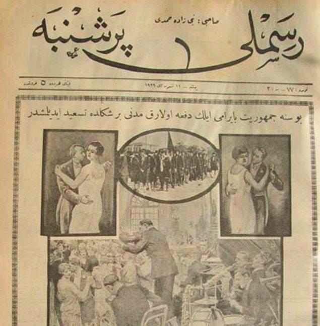 1926 yılındaki balo sonrası Osmanlıca yayınlanan Resimli Perşembe dergisi şu başlığı atmıştı: “Bu sene Cumhuriyet Bayramı ilk defa medeni bir şekilde kutlanmıştır.”