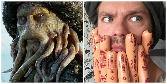 Герои Голливуда и отечественные звезды в "годных" косплеях обычного российского менеджера