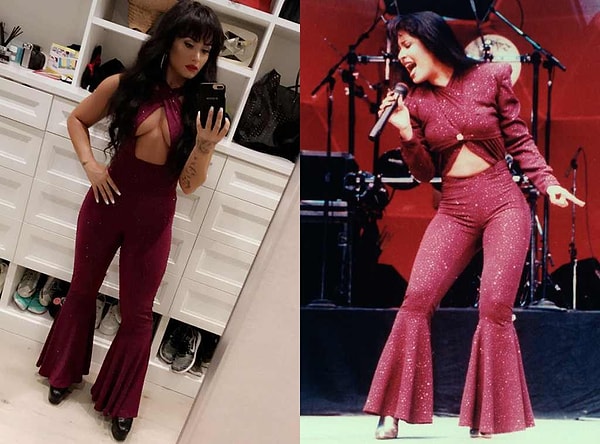 5. Деми Ловато в образе Селены Кинтанильи