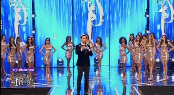 Peru'da geçtiğimiz pazar günü düzenlenen güzellik yarışmasındaki yarışmacılar jüri önünde göğüs, bel ve kalça boylarını söylemek yerine çarpıcı rakamlar belirtti.