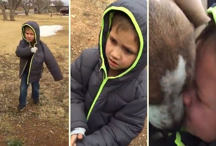 Bir Süredir Kayıp Olan Köpek Dostuna Kavuşan Çocuğun Tarifsiz Mutluluğu