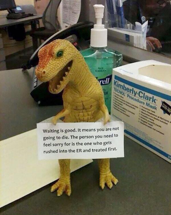 1. Hastane T-Rex'inin önemli mesajı: