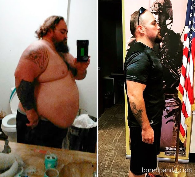 9. William Guinn askere gidebilmek için 105 kilo verdi.