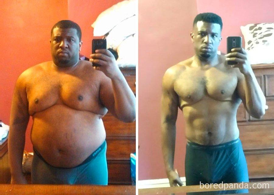 После толстого тонкий. Трансформация толстяка. Толстый человек до и после похудения. Трансформация толстых людей.