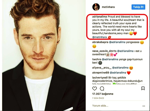 1. Bu haftaya "yengemiz" Adriana Lima'nın, sevgilisi Metin Hara'ya ettiği sevgi sözcüklerine kim bilir kaçıncı kez şaşırarak başladık.