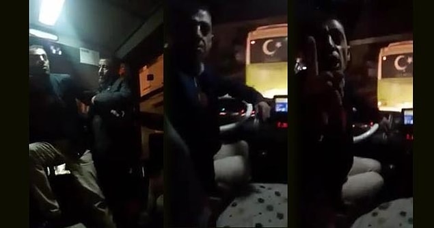 İddiaya göre, durakta bekleyen 2 kişiyi, araçtaki yolcuların ikazı üzerine son anda fark eden şoför durağı geçerek durdu ve yolcular da otovüse yavaş hareket ettikleri gerekçesiyle şoför tarafından azarlandı.