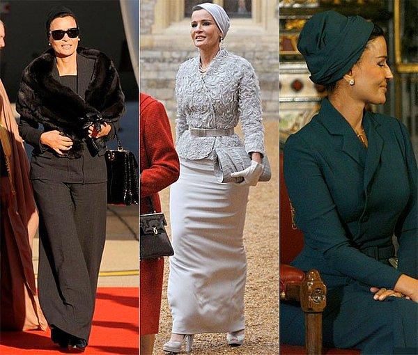 12. 58 yaşındaki Sheikha Mozah, Katarlı ve tam bir moda ikonu. Kendi kendine elde ettiği serveti 10 milyon dolardan fazla.