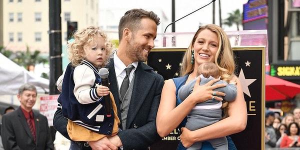 4. Ryan Reynolds tam anlamıyla maşallahlık bir aile babası!