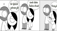 Bizimkisi Siyah Beyaz Bir Aşk Hikayesi! Bir Kadının Sevgilisiyle Günlük Yaşamını Konu Alan 15 Karikatür