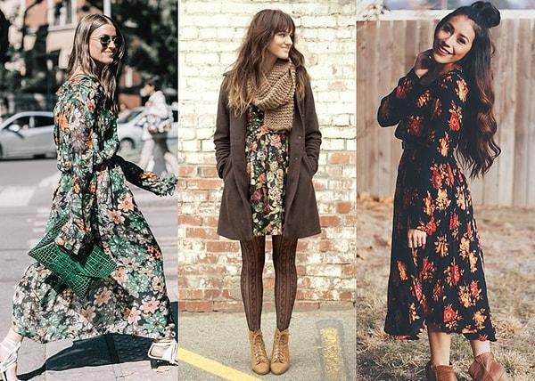 1. Moda dünyası bir süredir net sınırların yerini daha esnek seçimlere bırakıyor. Bunlardan biri de baharın alametifarikası çiçek desenli kıyafetler!