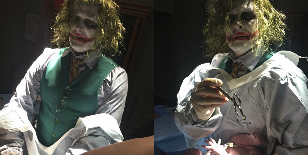 Когда ребенок появляется на свет в Хэллоуин: Роды у этой девушки принял сам Джокер!