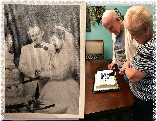 15. 60 yıldır evli olan bu güzel çift.