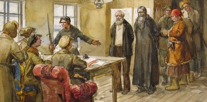 Россия 100 лет назад: Суровая реальность революции 1917 года в рисунках современника