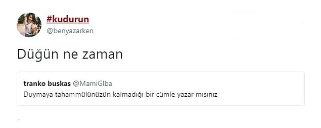 12. Cehennemin diğer adı: "düğün ne zaman?"