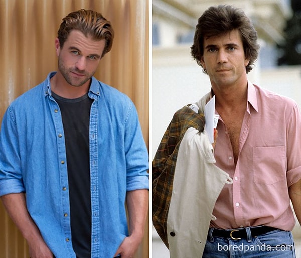 37. Майло Гибсон и Мел Гибсон в возрасте 27 лет.