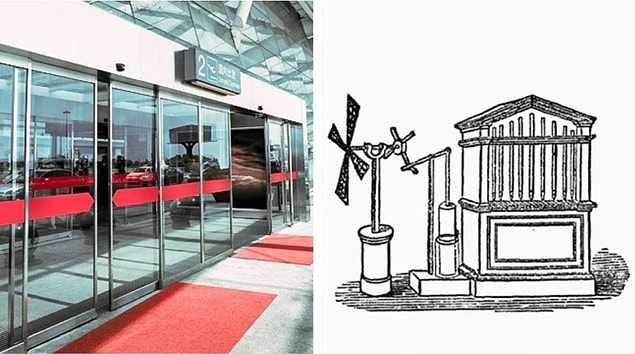 10. Antik Yunan'da 1. yy'da keşfedilen otomatik kapı