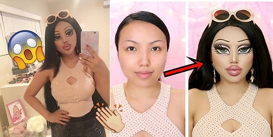 İstediği Her Karaktere Bürünebilen Makyaj Sanatçısının En Son Trendi: Oyuncak Bebek Makyajı!