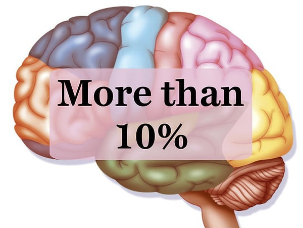 Вы используете более 10% своего мозга.