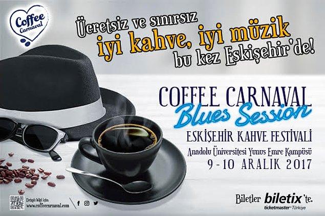 İlk ikisi Ankara’da düzenlenen Coffee Carnaval Blues Session, bu yıl Eskişehir Anadolu Üniversitesi Yunus Emre Kampüsü’nde!