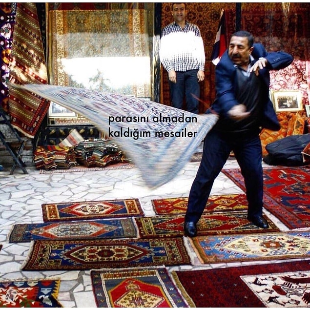 16. Patron çalışma tarzımdan yakınırken aniden ben: