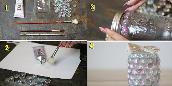 Boş Kavanozlarınızı Çöpe mi Atıyorsunuz? Atmayın! Onlardan Çok Hoş Dekorasyon Ürünleri Yaratabilirsiniz!