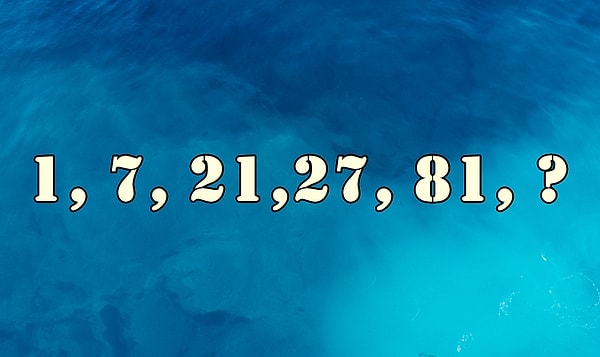 3. Какое число должно закончить ряд?