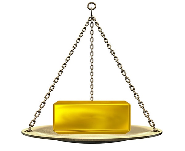 5. Вес золотого слитка составляет...