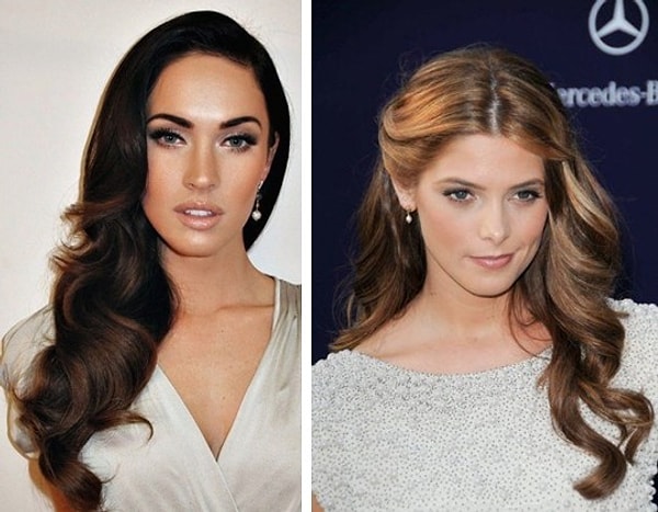 2. Локоны на одну сторону