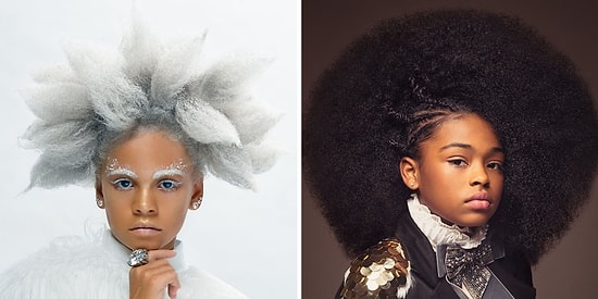 Проект, вдохновленный стилем барокко и привлекающий внимание к красоте волос афроамериканских девушек