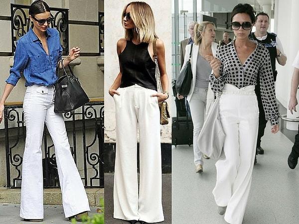 3. Bol paça beyaz pantolon için ne düşünüyorsun?