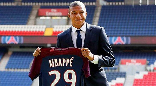 2. Kylian Mbappé: 180 Milyon Euro (Monaco ➡ PSG)