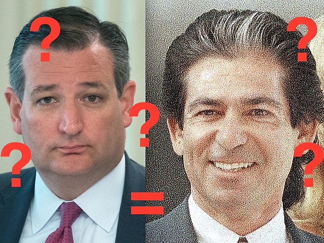 12. Robert Kardashian'la Amerikalı politikacı Ted Cruz aslında aynı kişi.