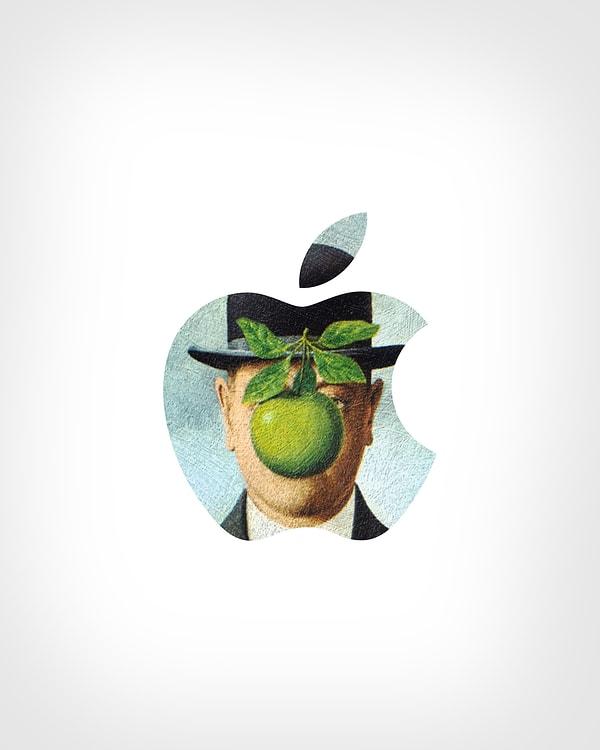 1. Apple + The Son of Man (İnsanoğlu) / René Magritte