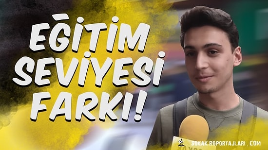 Eğitim Seviyesi Senden Düşük Biri ile Birlikte Olur musun?