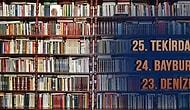 2017 Yılında Türkiye'nin Nüfusa Göre En Çok Kitap Okuyan 25 Şehri Hangileri?