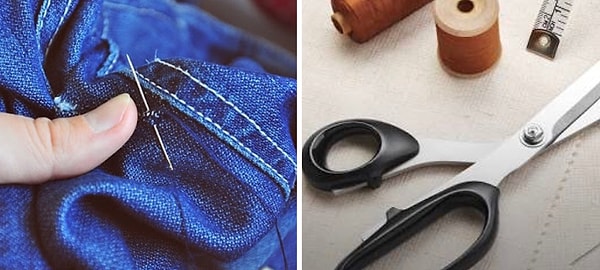 3. Почему нельзя зашивать на себе одежду?