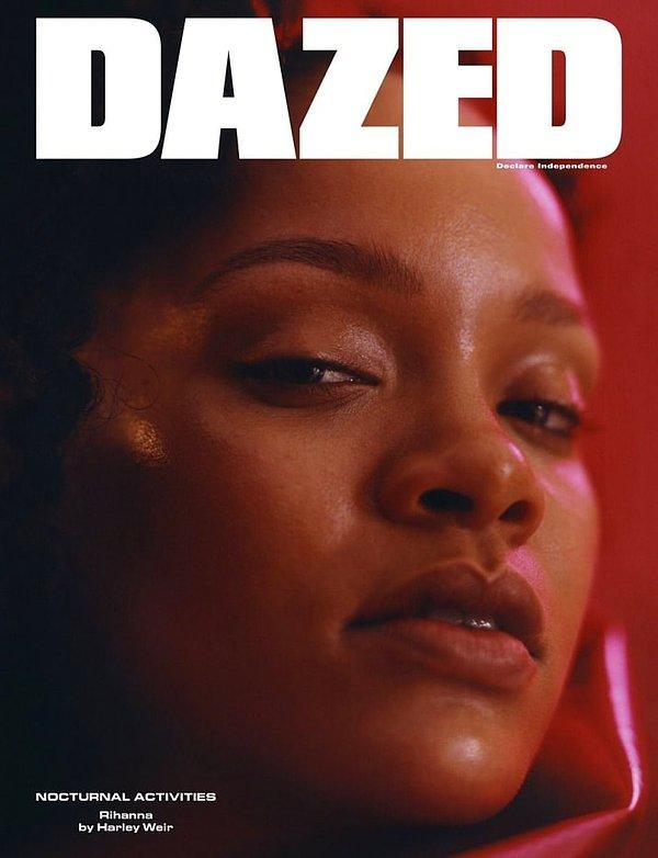 4. Rihanna ardından DAZED kapağında yer alacak bir fotoğrafını paylaştı...
